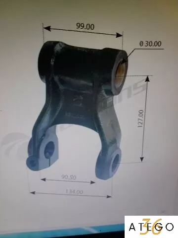 Серьга передней рессоры MAN — подвеска, новые детали